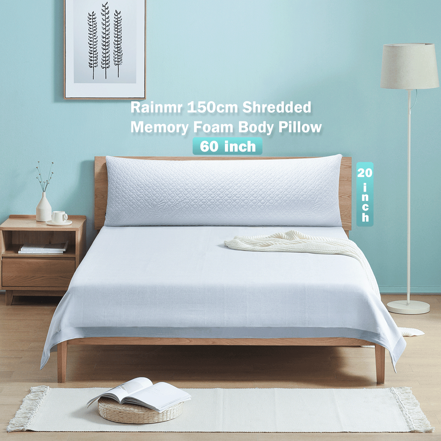 Rainmr Body Pillow 20*60inch (50*150cm)