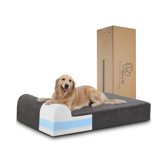 7 inch Orthopedic Dog Bed for Large Dogs —— Gray